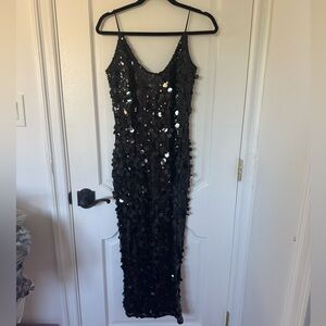 PrettyLittleThing Black Sequin Dress
